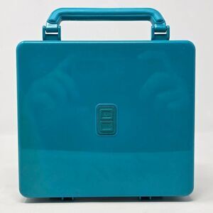 NINTENDO DS LITE GREEN TURQUOISE HARD CARRYING CASE W/ HANDLE